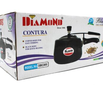 Diamond Pressure Cooker Black 3ltr